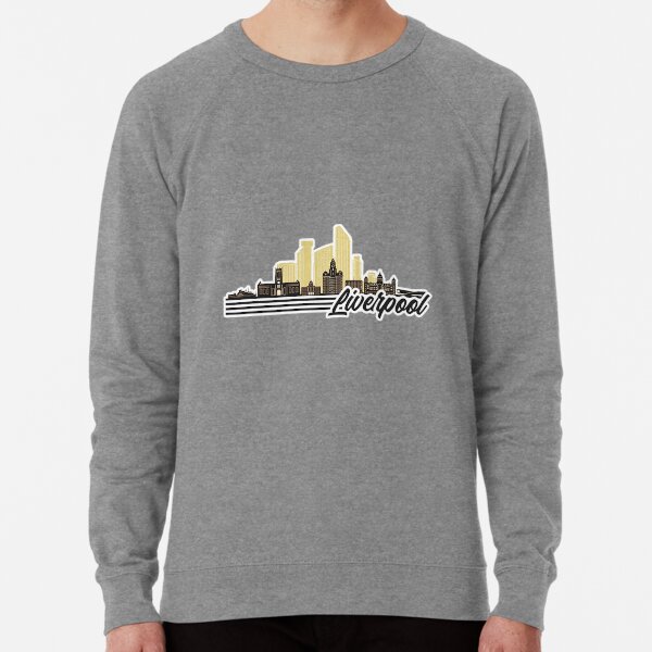 Liverpool skyline retro design Sweatshirt